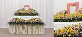 「花祭壇プラン1」の例